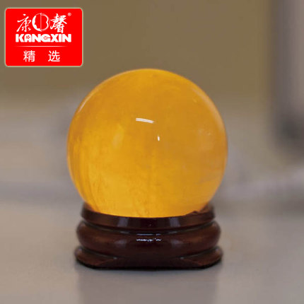 康馨新款USB小夜灯 电脑呼吸灯 天然黄冰洲石黄水晶创意礼品