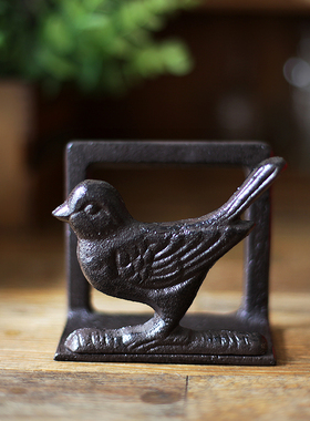 铸铁复古纸巾架餐巾纸立座