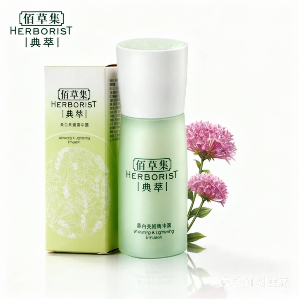 佰草集美白亮颜菁华露50ml精萃乳补水保湿提亮肤色乳液