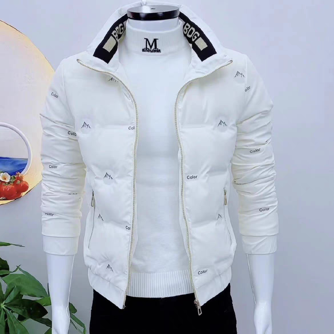 男士新款羽绒外套保暖修身羽绒服韩版短款立领潮男时尚青年羽绒服