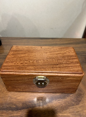 全新缅甸花梨木（大果紫檀木）水波纹理收纳盒/首饰盒/珠宝首饰箱