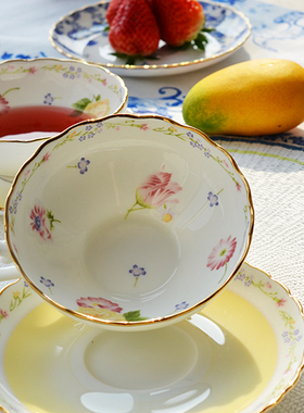 妙home茶具骨粉陶瓷欧式下午茶奢华家用红茶骨瓷咖啡杯杯子英式