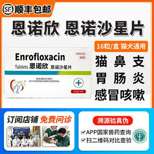 恩诺欣宠物恩诺沙星消炎药拜有利猫狗子宫蓄脓胃肠炎皮肤病支原体