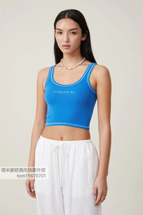 背心 tton·On英文印花基础短款 澳单C 塔米家