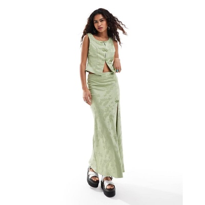 塔米家 K-T-S中国风钩花背心上衣开叉半身裙旗袍套装 A3-1