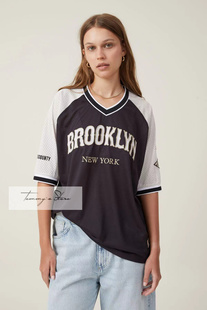 外G2 塔米家 透气V领英文印花球衣 tton·On网袖 澳单C