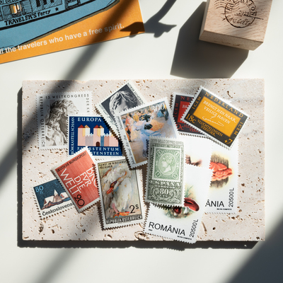 邮票合集①｜手帐拼贴素材