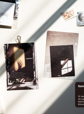 無七｜Somnambulist 手帐便签 照片便签 ins风素材