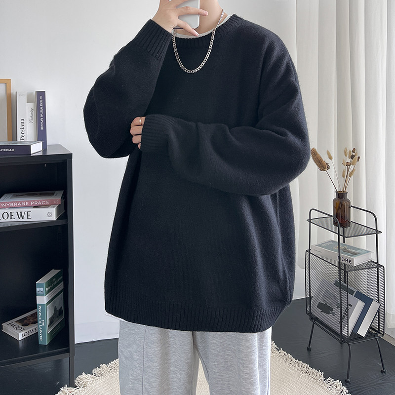 主推款8色青少年宽松套头针织衫潮毛线衣男士潮毛衣Y600P50,男装针织衫/毛衣,电商A070