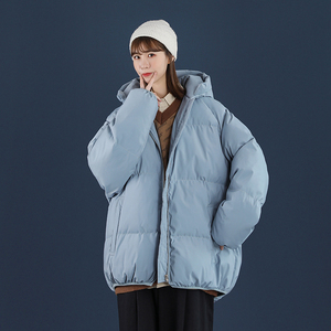 简约中性风情侣装棉衣外套宽松连帽男女面包服 MF01 P110图片