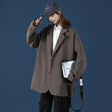 简约新中性风休闲西装外套宽松男女情侣雅痞小西服201P85，男装西服套装，电商A070