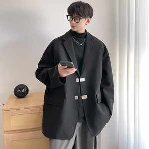 oversize小香风新宽松痞帅西装男休闲外套高级感西服 TX209 P108图片