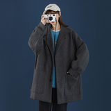 中性风特宽松风衣外套呢子中长款毛呢大衣DY01P110，男装风衣，电商A070