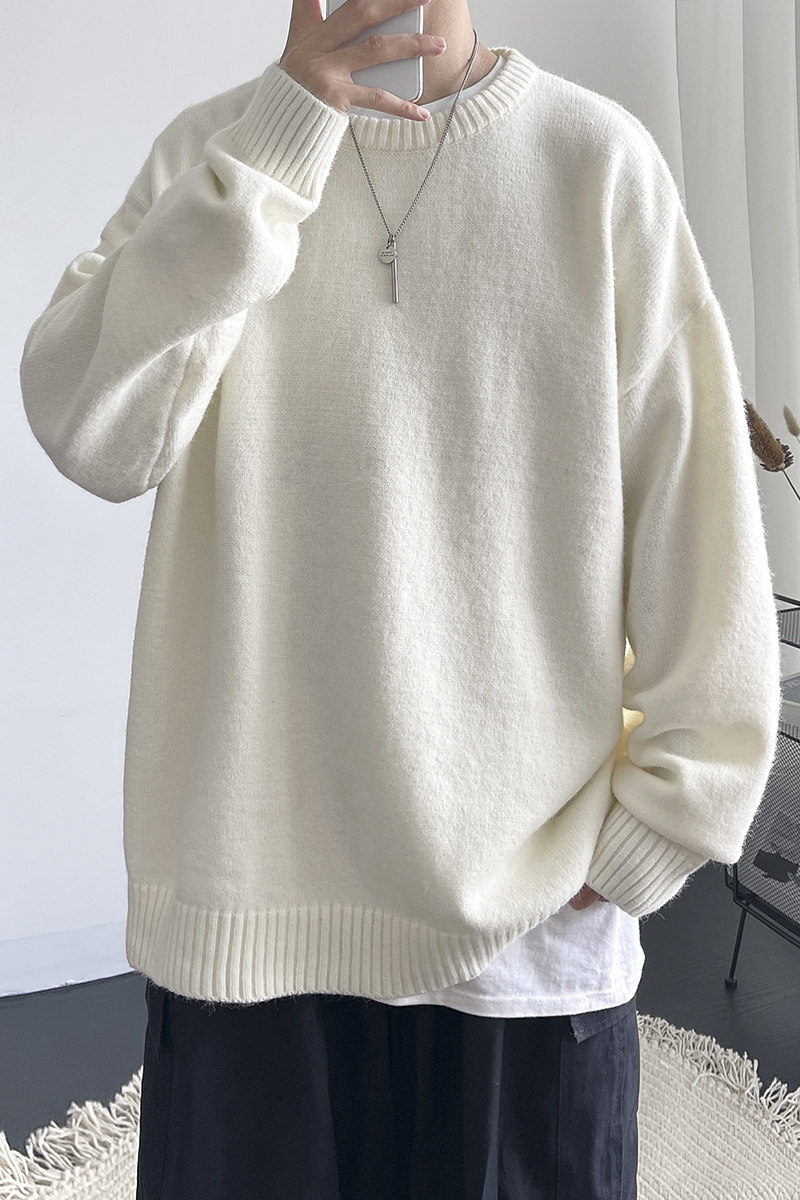 主推款8色青少年宽松套头针织衫潮毛线衣男士潮毛衣Y600P50,男装针织衫/毛衣,电商A070