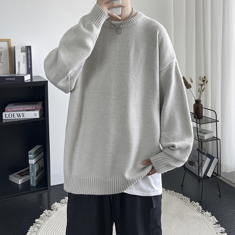 主推款8色青少年宽松套头针织衫潮毛线衣男士潮毛衣Y600P50,男装针织衫/毛衣,电商A070