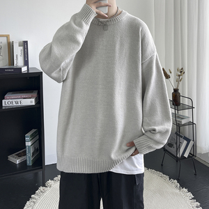 主推款 8色青少年宽松套头针织衫潮毛线衣男士潮毛衣 Y600 P50图片