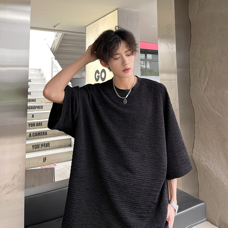 肌理感宽松垂感短袖A1014P35,男装T恤,电商A070