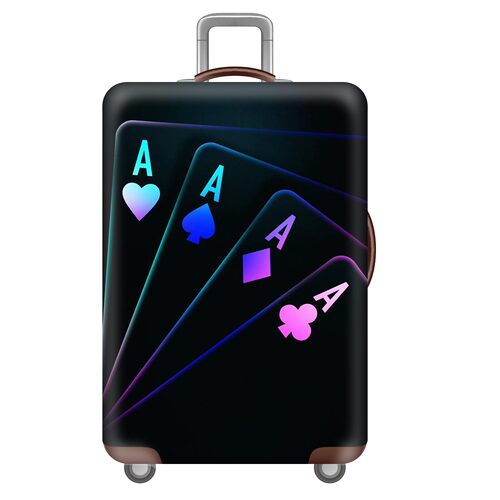 3d03扑克弹力箱套拉杆箱旅行旅游登机行李皮箱保护罩防尘袋耐磨