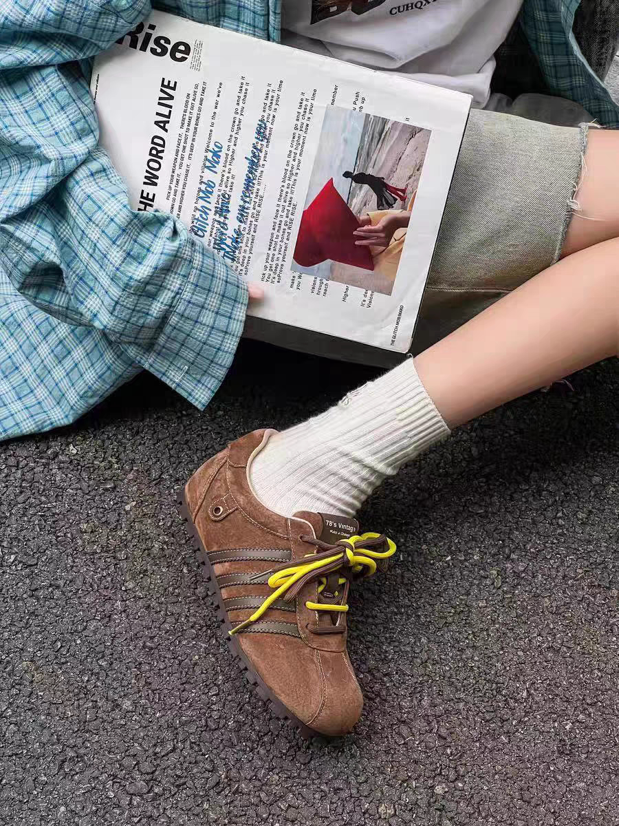 阿甘鞋女2025新款真皮复古休时尚休闲鞋