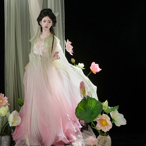 摸鱼儿荷花仙子诃子裙