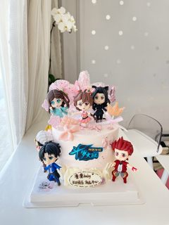 斗罗大陆唐三手办盲盒小舞玩偶烘焙送女孩蛋糕上的装饰品生日礼物