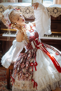 LucyAndLory珍宝JSKlolita裙洛丽塔茶会优雅华丽洛可可风夏款