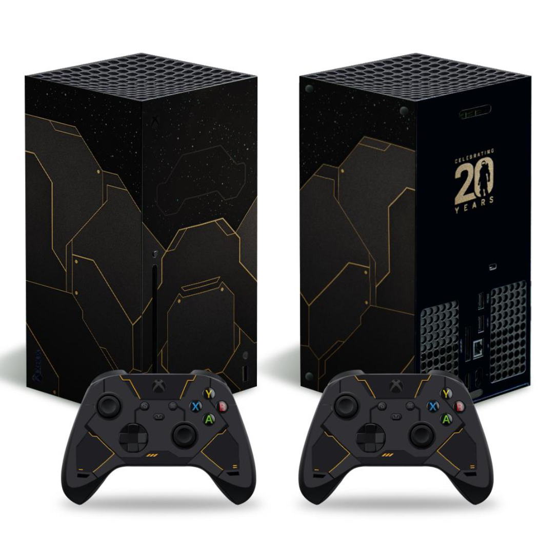 适用Xbox series x主机贴纸XSX主机+手柄贴膜游戏毒液多款可定制