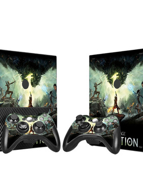 XBOX360E贴纸 机身保护膜手柄贴皮卡丘动漫可爱多款不留胶可定制