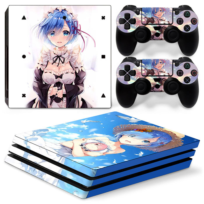 PS4PRO贴纸PS4 PRO机身手柄保护贴膜 加藤惠 拉姆雷姆可爱多款