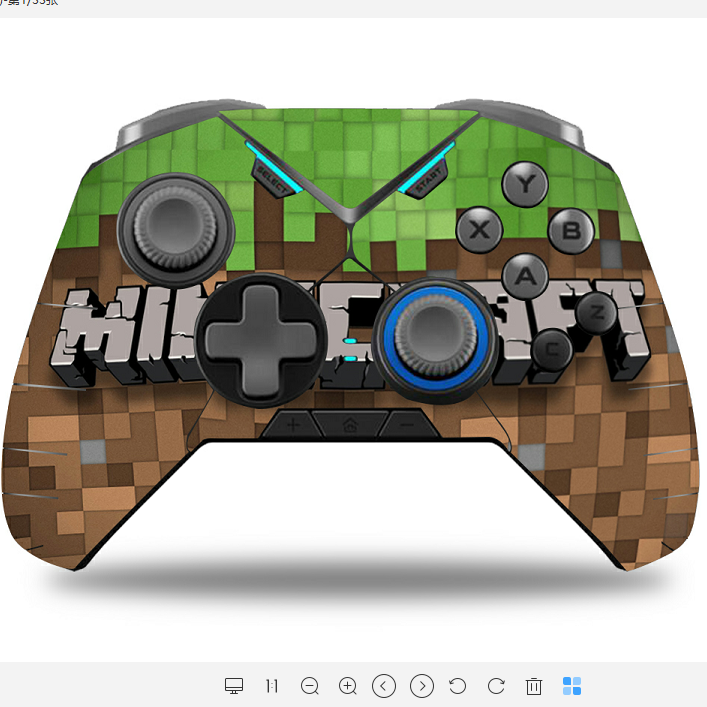 飞智黑武士2手柄贴纸2pro保护膜冰原狼卡通贴 动漫 支持来图定制