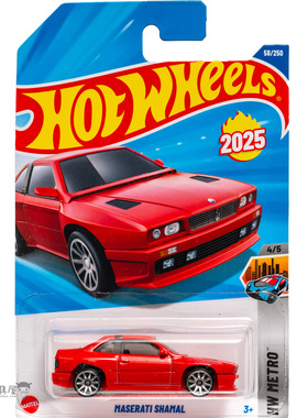 2025C-58号 玛莎拉蒂SHAMAL红色 风火轮火辣小跑车hotwheels