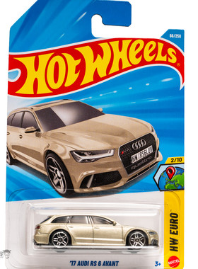 2026H-66号 '17 奥迪RS6 AVANT 香槟色 风火轮小跑车hotwheels