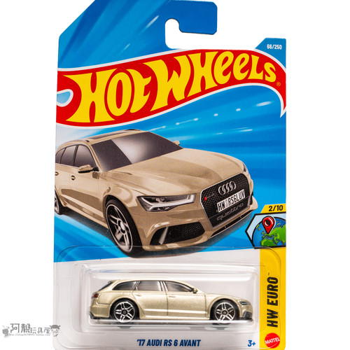 2026H-66号 '17 奥迪RS6 AVANT 香槟色 风火轮小跑车hotwheels