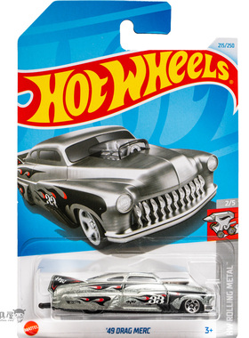 2024M-215号 '49 DRAG MERC 水星改装车 银色 风火轮火hotwheels