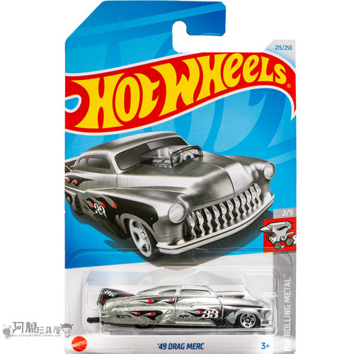 2024M-215号 '49 DRAG MERC 水星改装车 银色 风火轮火hotwheels