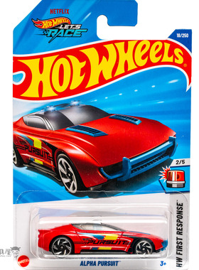 2025F-18号 ALPHA PURSUIT 警车 红色 风火轮火辣小跑车hotwheels