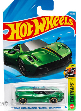 2026E-101号 '17 PAGANI 帕加尼ROADSTER绿色风火轮小车hotwheels