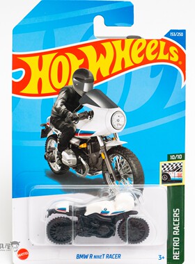 2022J-153号宝马R NINET RACER白色风火轮火辣小跑车hotwheels