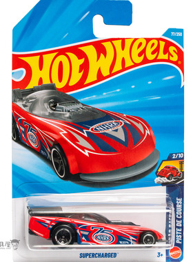 2026D-77号 SUPERCHARGED 红蓝色 风火轮火辣小跑车hotwheels
