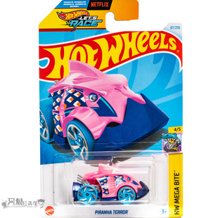 粉红色 2024M 风火轮hotwheels 水虎鱼车 TERROR 87号 PIRANHA