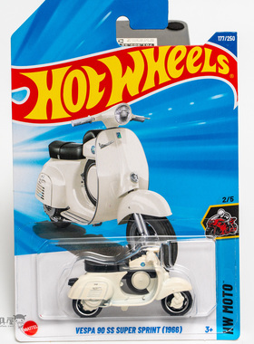 2025K-177号 VESPA 90 SS SUPER SPRINT[1966] 韦士柏 白色风火轮