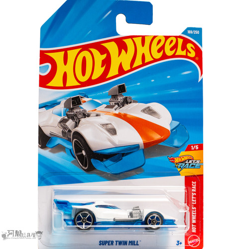 2026H-169号 SUPER TWIN MILL 白色 风火轮小车hotwheels