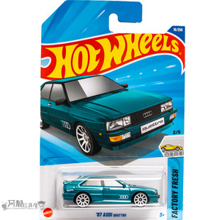 2025A-16号 '87奥迪QUATTRO 绿色 风火轮火辣小跑车hotwheels