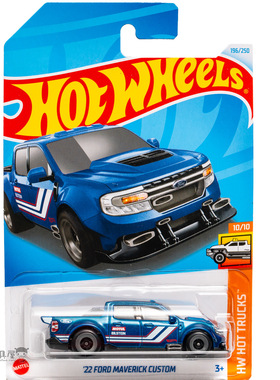 2024L-196号 '22福特MAVERICK CUSTOM蓝色风火轮小跑车hotwheels
