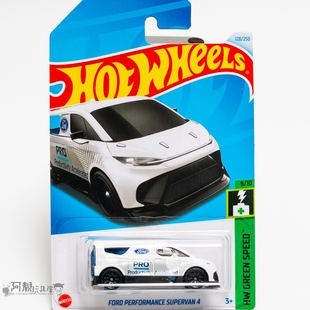 2024F-128号福特PERFORMANCE SUPERVAN 4白色风火轮小车hotwheels