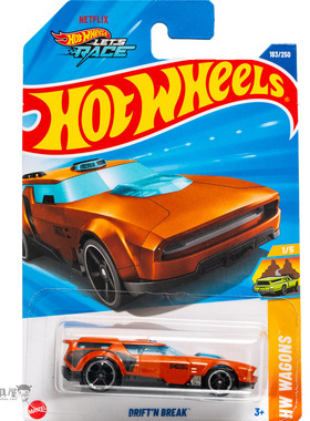 2025J-183号 DRIFT'N BREAK 橙色 风火轮火辣小跑车hotwheels