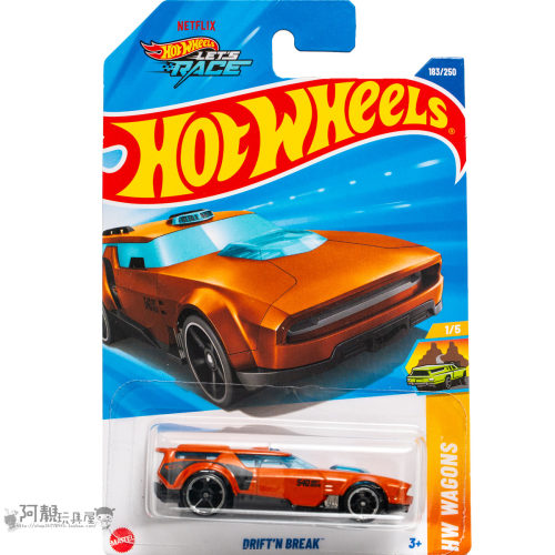 2025J-183号 DRIFT'N BREAK 橙色 风火轮火辣小跑车hotwheels