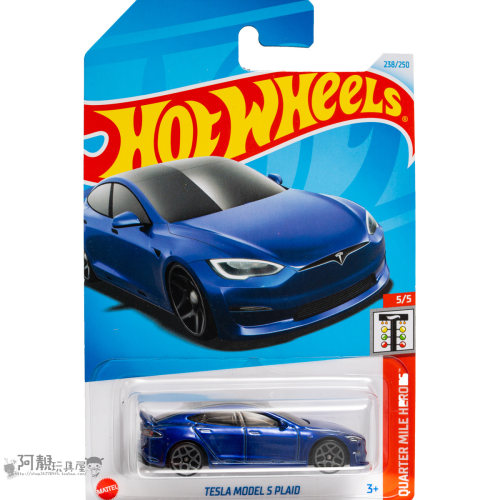 2024P-238号特斯拉MODEL S PLAID紫色风火轮火辣小跑车hotwheels
