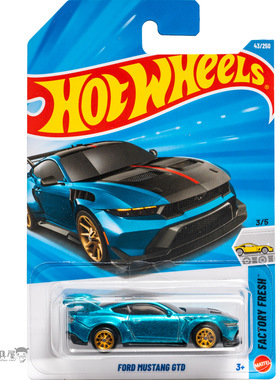 超宝43号 FORD MUSTANG GTD 福特野马 蓝色 风火轮 FACTORY FRESH