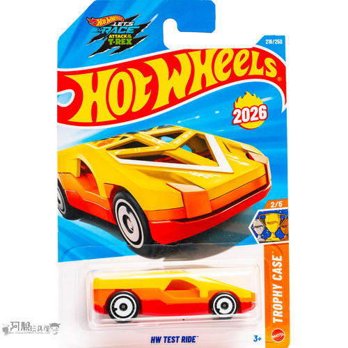 2026L-216号 HW TEST RIDE 橙黄色 风火轮火辣小跑车hotwheels